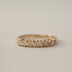 0.3 TCW Round Half Eternity Lab Grown Diamond Wedding Band