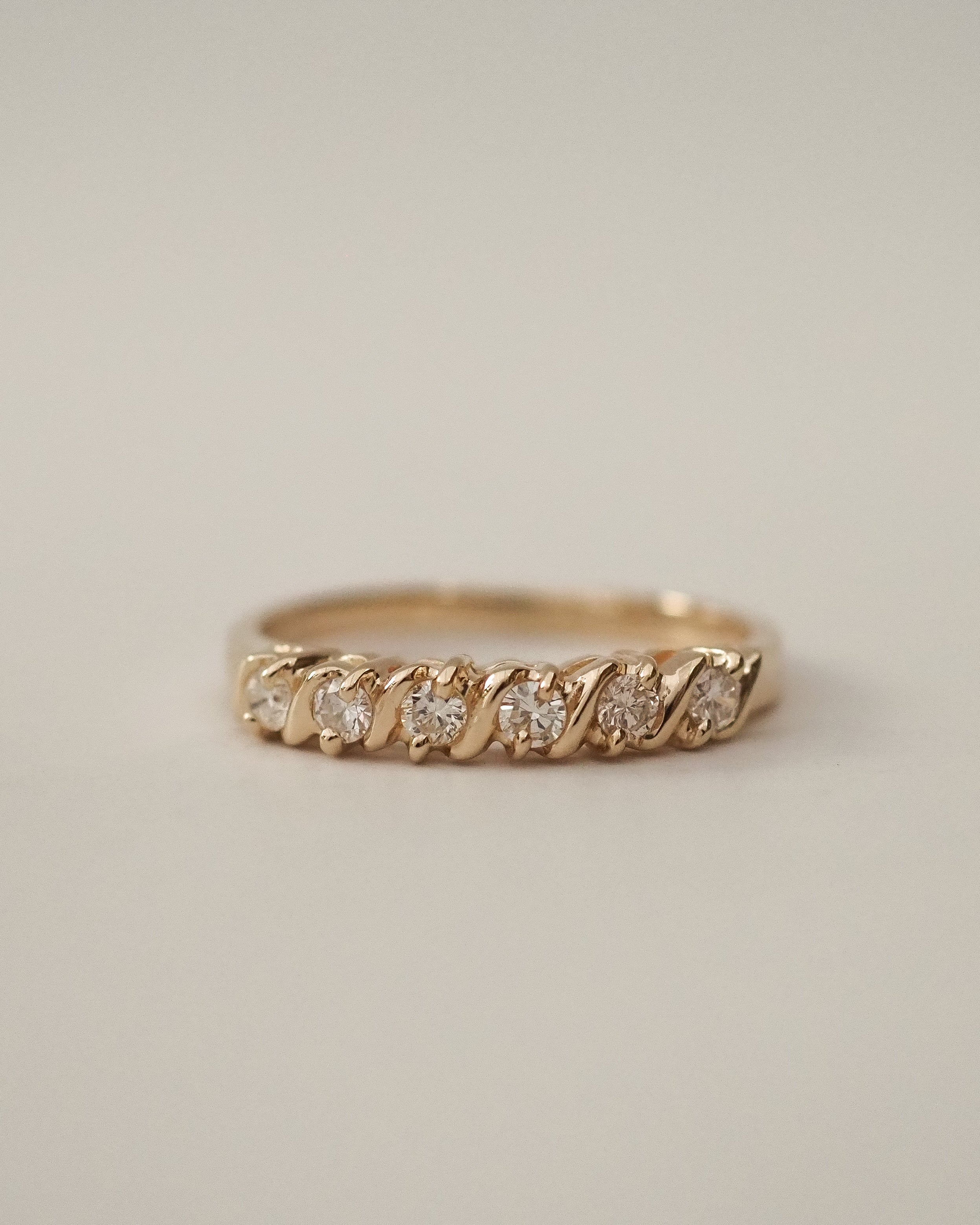 0.3 TCW Round Half Eternity Lab Grown Diamond Wedding Band