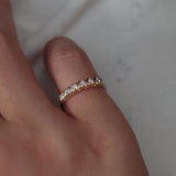 0.3 TCW Round Half Eternity Lab Grown Diamond Wedding Band