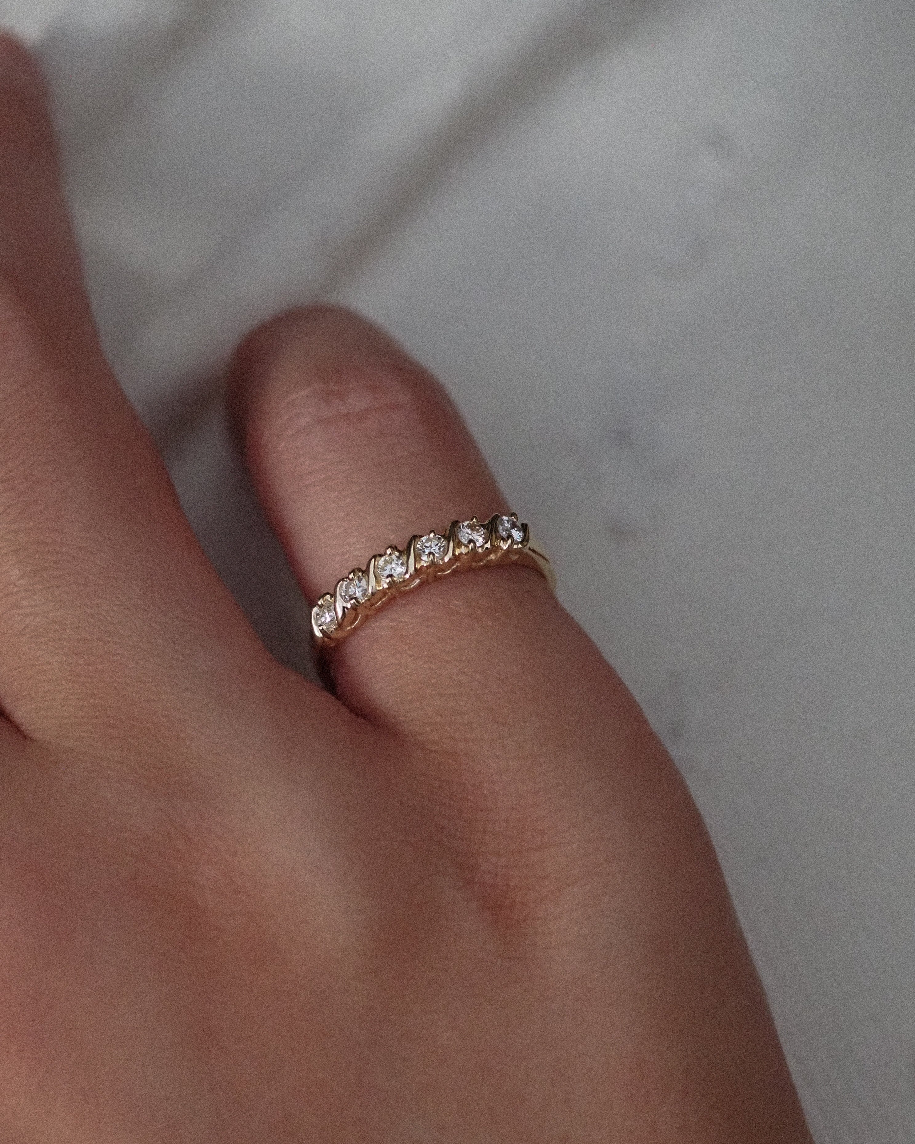 0.3 TCW Round Half Eternity Lab Grown Diamond Wedding Band