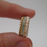 0.3 TCW Round Half Eternity Lab Grown Diamond Wedding Band