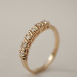 0.3 TCW Round Half Eternity Lab Grown Diamond Wedding Band