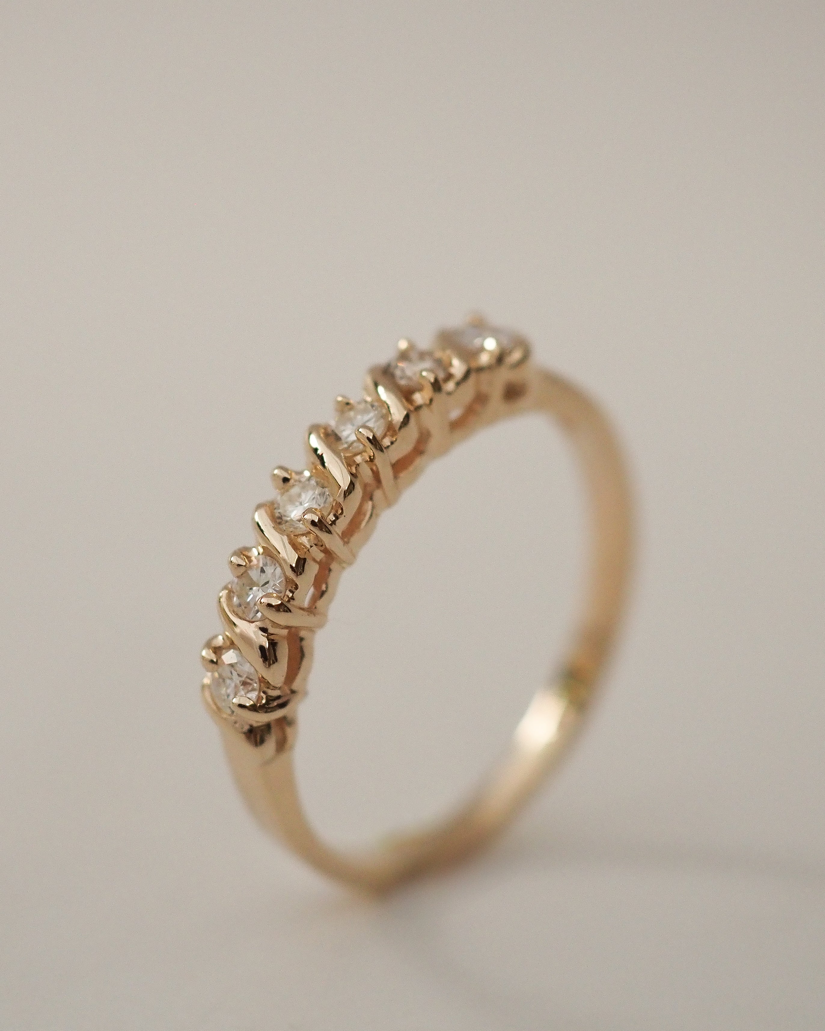 0.3 TCW Round Half Eternity Lab Grown Diamond Wedding Band