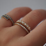 0.3 TCW Round Half Eternity Lab Grown Diamond Wedding Band