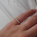 0.3 TCW Round Half Eternity Lab Grown Diamond Wedding Band