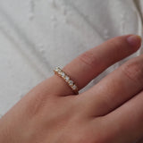 0.3 TCW Round Half Eternity Lab Grown Diamond Wedding Band