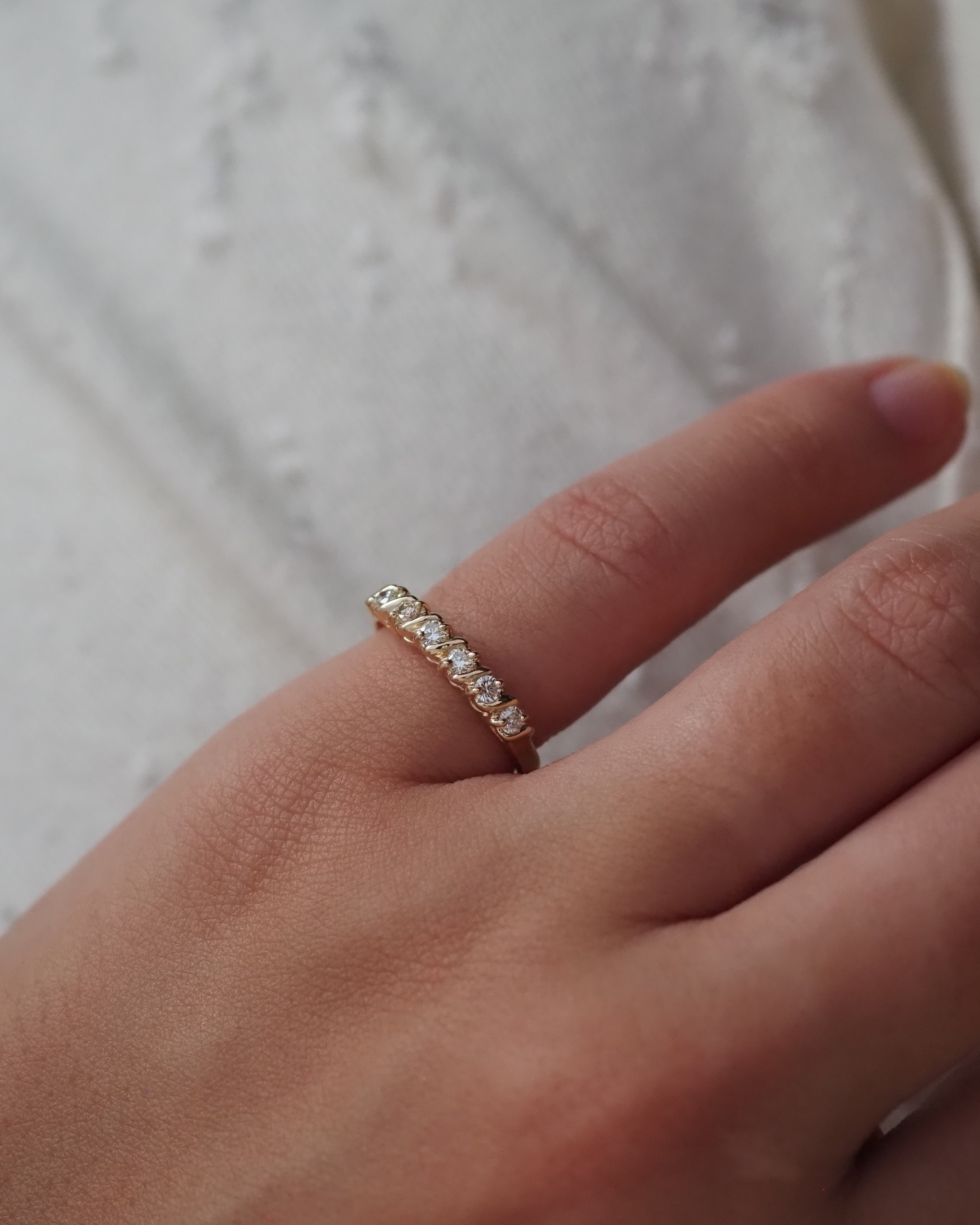 0.3 TCW Round Half Eternity Lab Grown Diamond Wedding Band