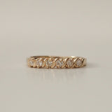 0.3 TCW Round Half Eternity Lab Grown Diamond Wedding Band