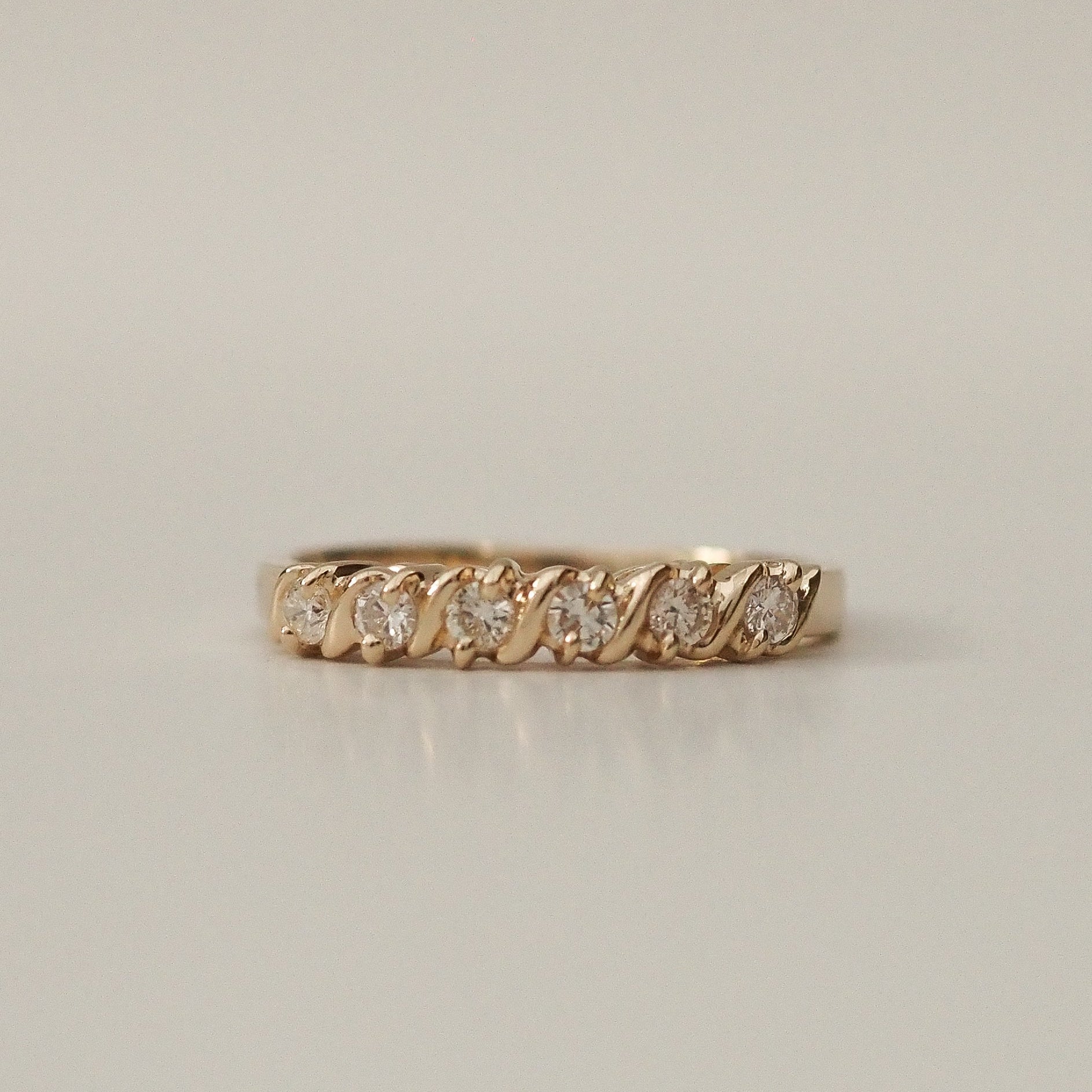 0.3 TCW Round Half Eternity Lab Grown Diamond Wedding Band