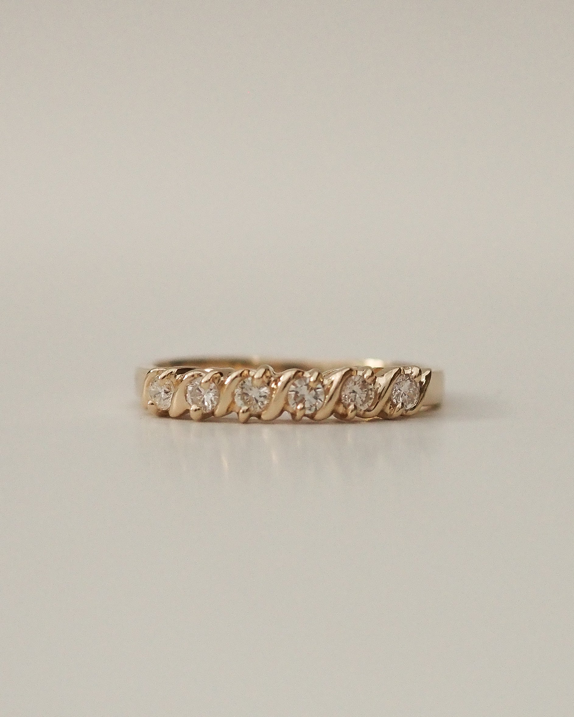 0.3 TCW Round Half Eternity Lab Grown Diamond Wedding Band