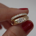 0.3 TCW Round Half Eternity Lab Grown Diamond Wedding Band