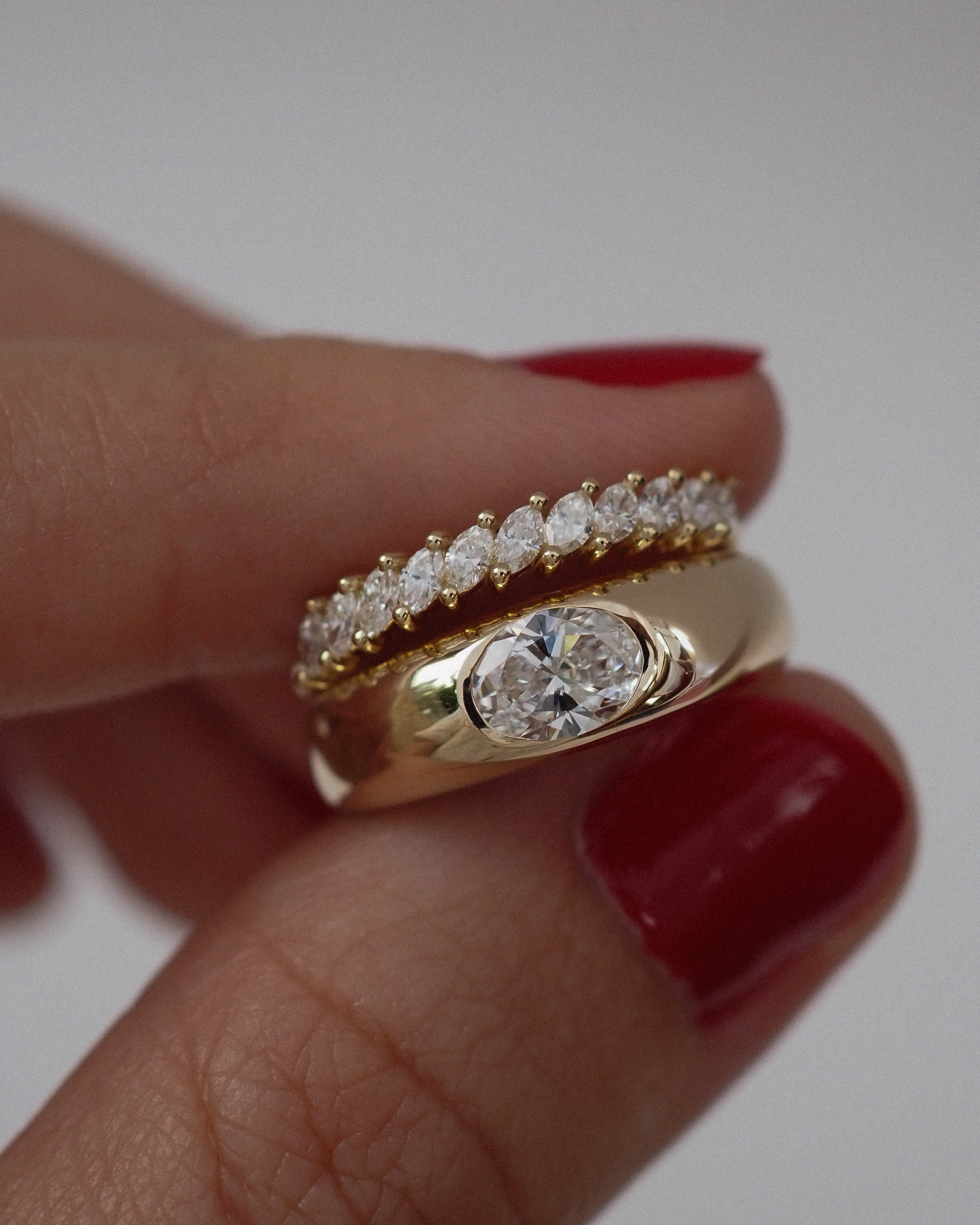 0.3 TCW Round Half Eternity Lab Grown Diamond Wedding Band