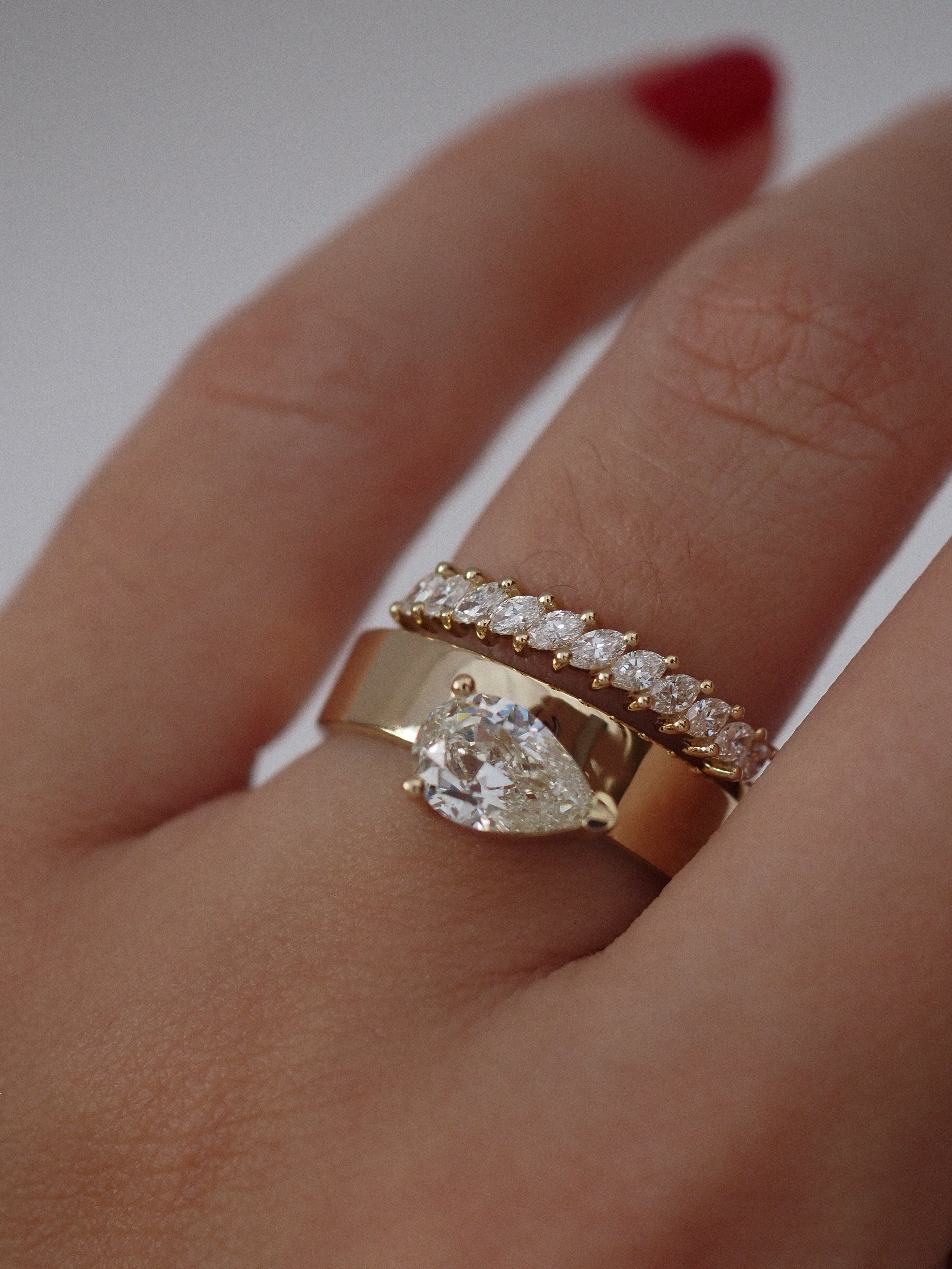 0.3 TCW Round Half Eternity Lab Grown Diamond Wedding Band