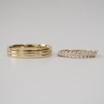 0.3 TCW Round Half Eternity Lab Grown Diamond Wedding Band