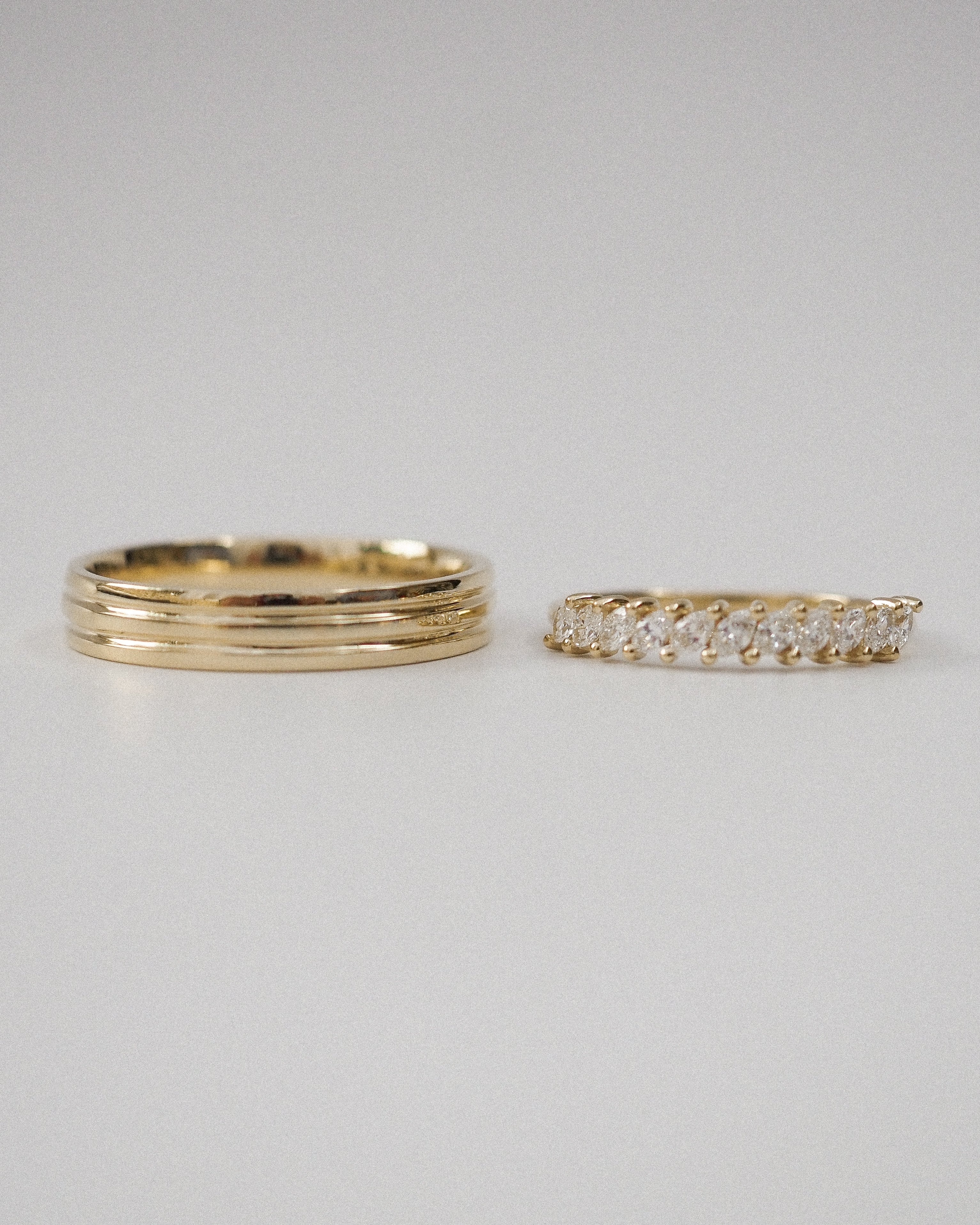 0.3 TCW Round Half Eternity Lab Grown Diamond Wedding Band