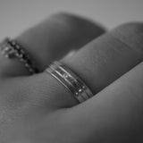 2 TCW Round Halo & Pave Lab Grown Diamond Mens Wedding Band
