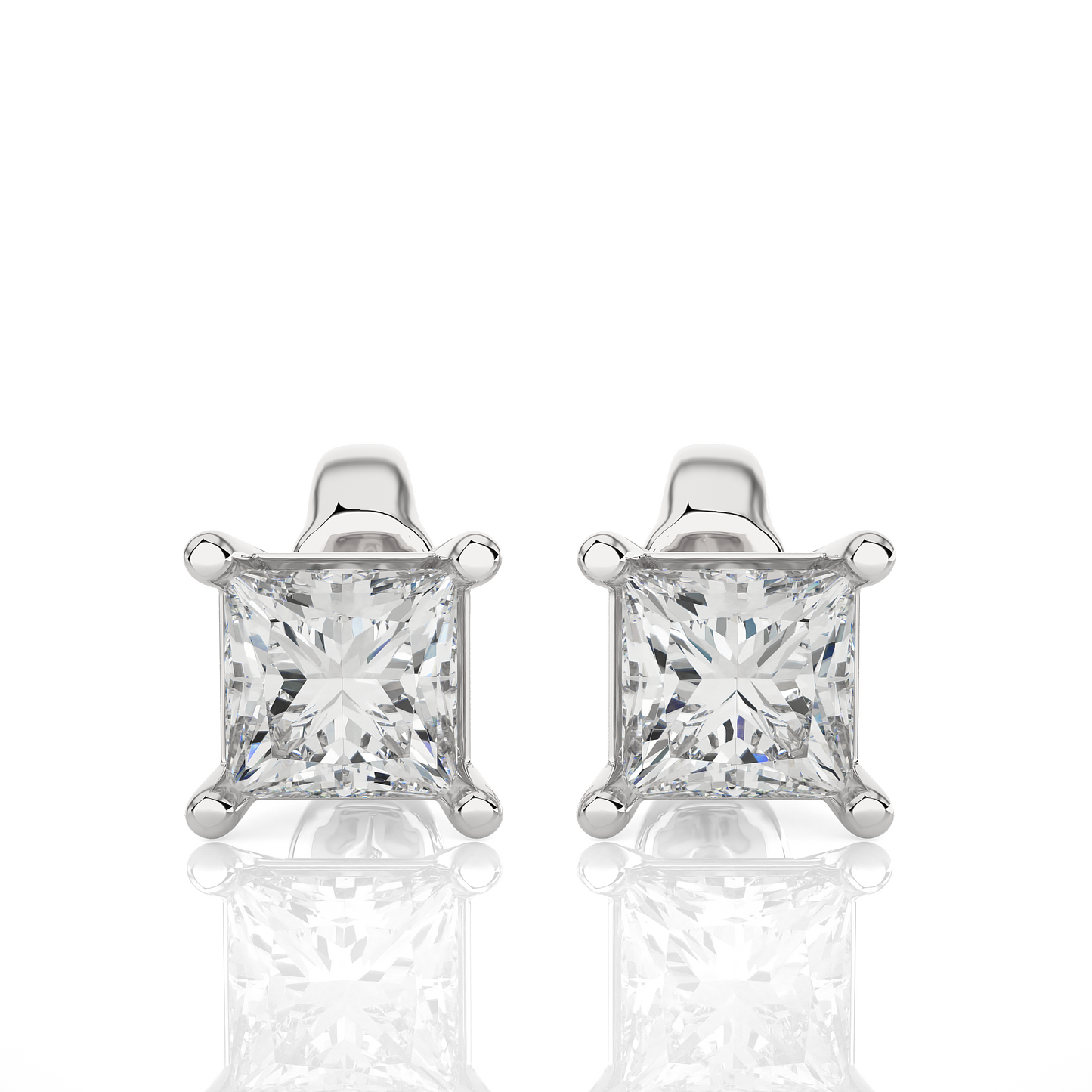 
                  
                    1.0 CT Princess Solitaire Cut Stud Moissanite Earrings
                  
                