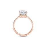 2 CT Radiant Cut Pave CVD F/VS1 Diamond Engagement Ring 3