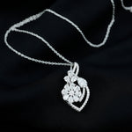 1.39 TCW Pear & Round Cut Moissanite Infinity Necklace 1