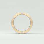 2.10 CT  Two Tone style Moissanite Diamond Men's Wedding Band 4