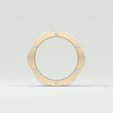 2.10 CT  Two Tone style Moissanite Diamond Men's Wedding Band 4