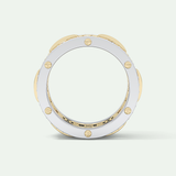 2.10 CT  Two Tone style Moissanite Diamond Men's Wedding Band 8