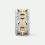 2.10 CT  Two Tone style Moissanite Diamond Men's Wedding Band 6