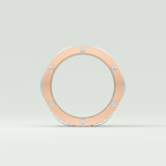 2.10 CT  Two Tone style Moissanite Diamond Men's Wedding Band 13