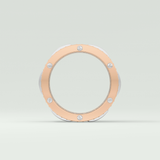 2.10 CT  Two Tone style Moissanite Diamond Men's Wedding Band 13