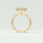 0.75 CT Emerald Cut Moissanite Diamond Men's Wedding Band 2
