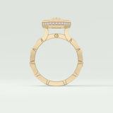 0.75 CT Emerald Cut Moissanite Diamond Men's Wedding Band 2