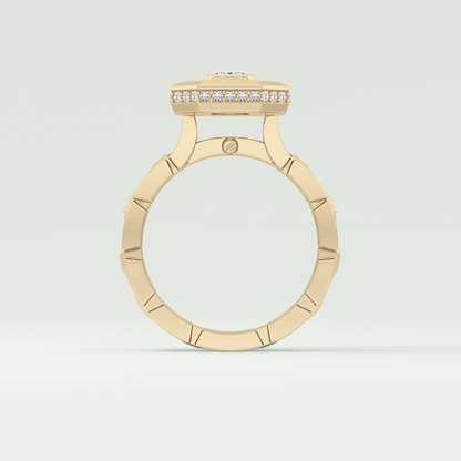 0.75 CT Emerald Cut Moissanite Diamond Men's Wedding Band