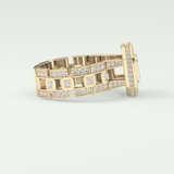 0.75 CT Emerald Cut Moissanite Diamond Men's Wedding Band 4