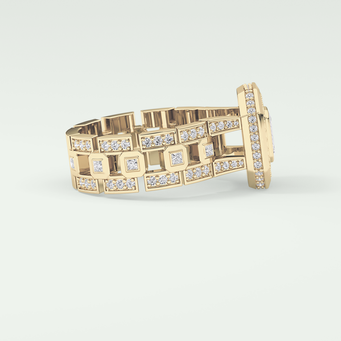 0.75 CT Emerald Cut Moissanite Diamond Men's Wedding Band