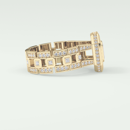 0.75 CT Emerald Cut Moissanite Diamond Men's Wedding Band