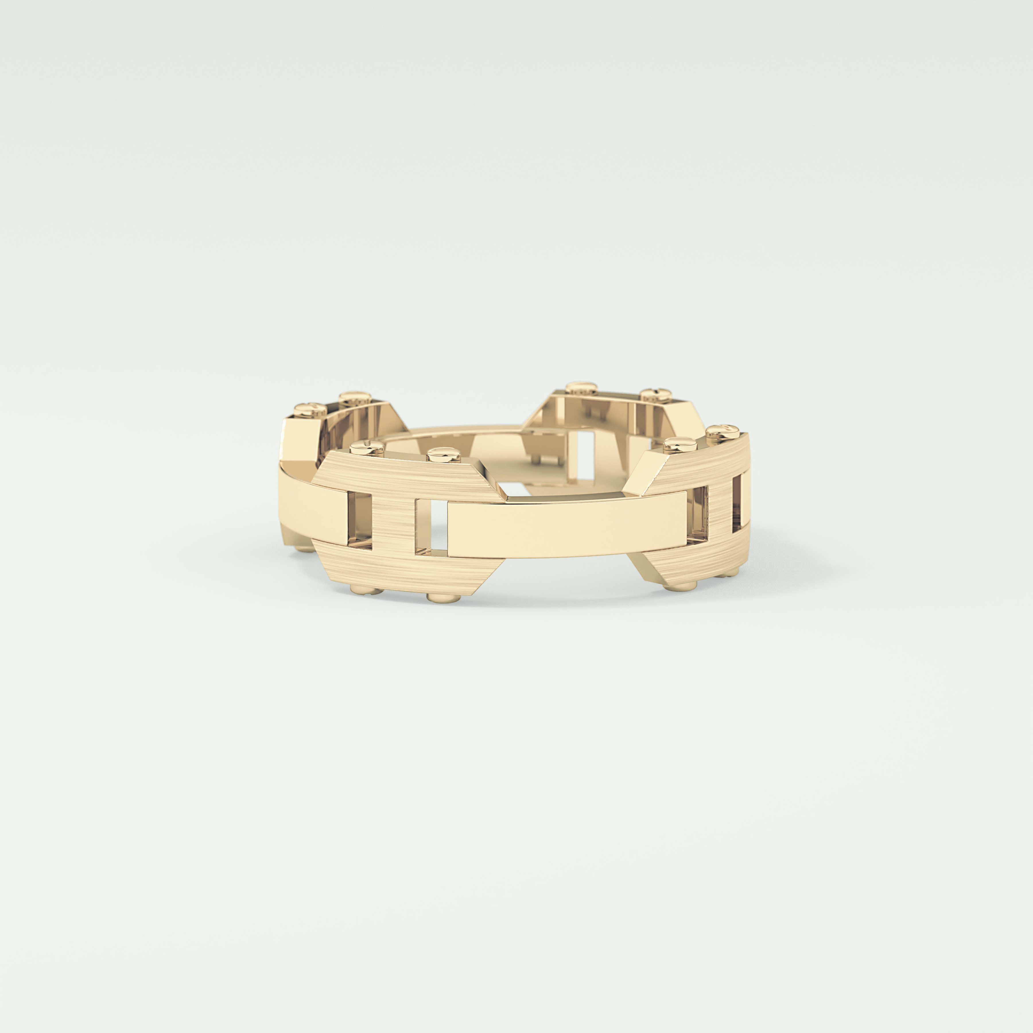 Matte Finished  Moissanite  Men's Wedding Band 3