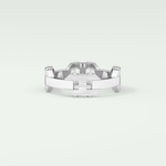 Matte Finished  Moissanite  Men's Wedding Band 7