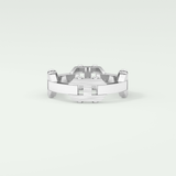 Matte Finished  Moissanite  Men's Wedding Band 7
