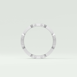 Matte Finished  Moissanite  Men's Wedding Band 12