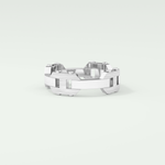 Matte Finished  Moissanite  Men's Wedding Band 8
