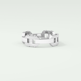 Matte Finished  Moissanite  Men's Wedding Band 8