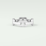 Matte Finished  Moissanite  Men's Wedding Band 9