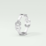 Matte Finished  Moissanite  Men's Wedding Band 10