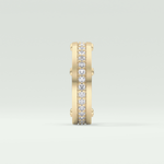 0.98 CT Channel Set Moissanite Diamond Men's Wedding Band 4