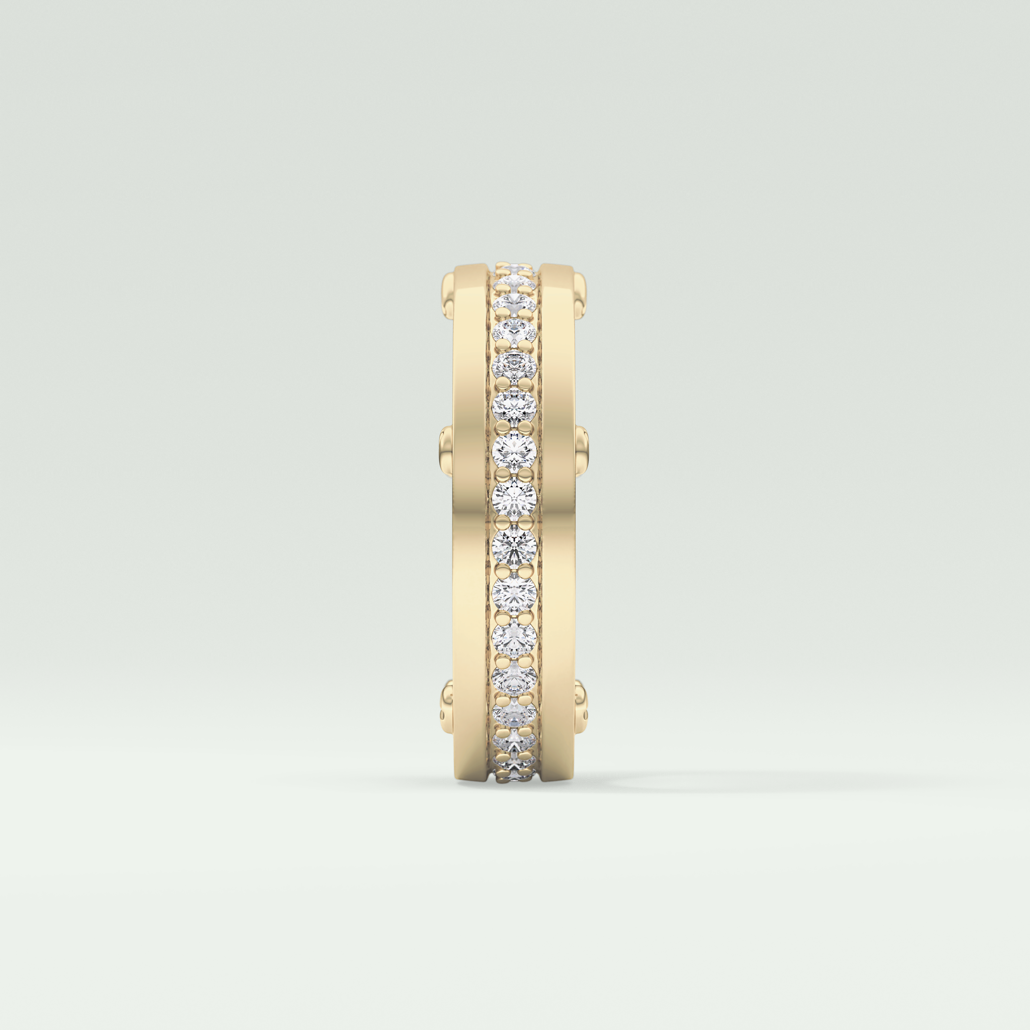 0.98 CT Channel Set Moissanite Diamond Men's Wedding Band 4