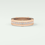 0.98 CT Channel Set Moissanite Diamond Men's Wedding Band 13