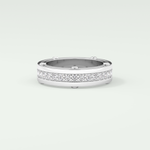 0.98 CT Channel Set Moissanite Diamond Men's Wedding Band 7