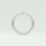 0.98 CT Channel Set Moissanite Diamond Men's Wedding Band 11