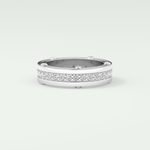 0.98 CT Channel Set Moissanite Diamond Men's Wedding Band 8