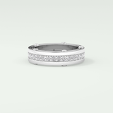 0.98 CT Channel Set Moissanite Diamond Men's Wedding Band 9